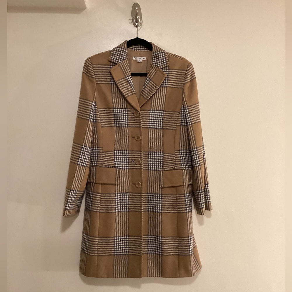 Pendleton Women's Plaid Lombard Wool Walker Coat - Picture 1 of 9